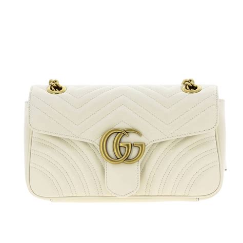 women white gucci bag|Gucci white marmont bag.